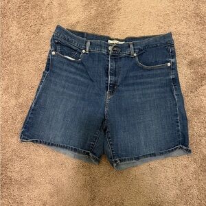 Levi's Dark Blue Jean Shorts for Women
